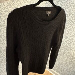 J. Crew Women’s  Classic Black cashmere  Sweater size M